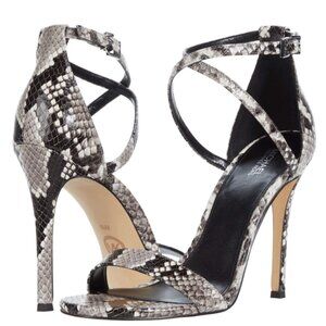 Michael Kors Snakeskin Strappy Heels